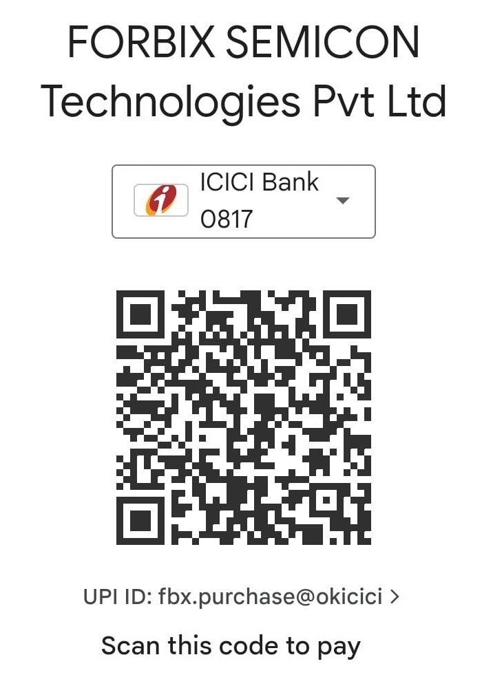 FORBIX SEMICON UPI and payment QR code