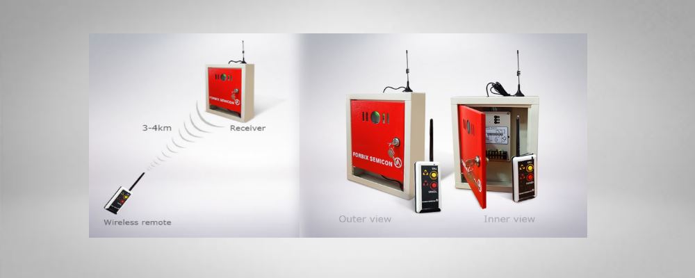 FORBIX SEMICON long range RF system — Forbix Semicon Wireless Long Range Remote Control