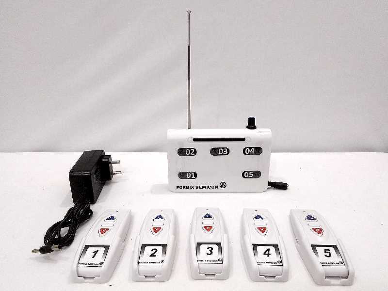 5 Remotes Peon Call Bell